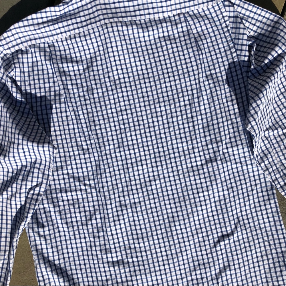 Vintage 90s Square Pattern Button Down Shirt - image 6